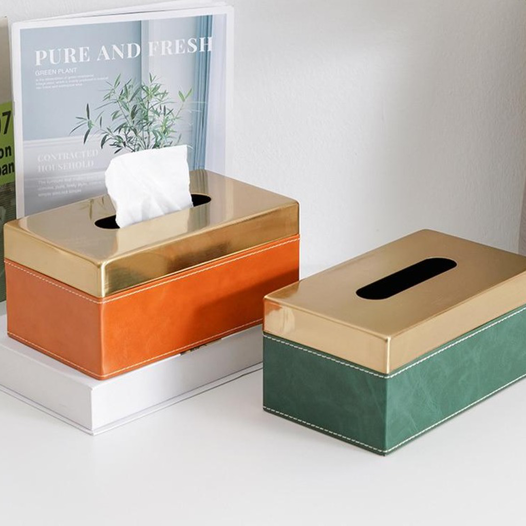 Metal Lid Tissue Box - Homio Decor