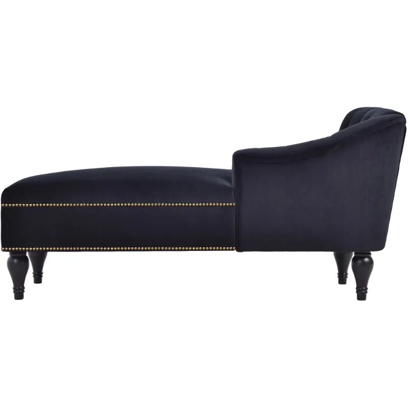 Right Arm Victorian Velvet Chaise Lounge - Homio Decor