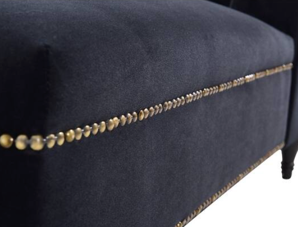 Right Arm Victorian Velvet Chaise Lounge - Homio Decor