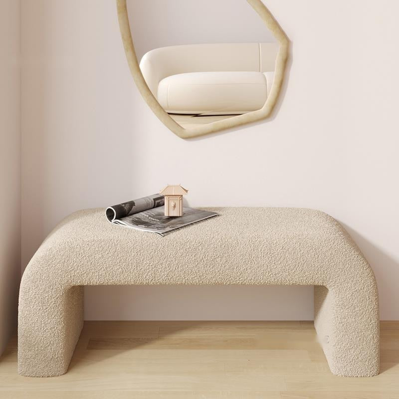 Japandi Style Teddy Bench - Homio Decor