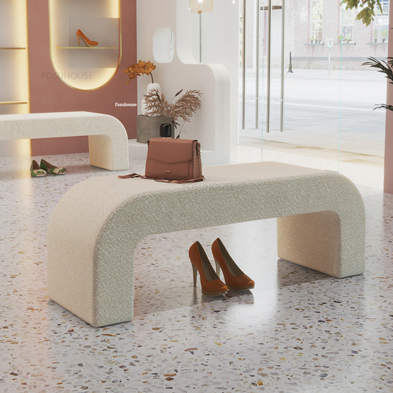 Japandi Style Teddy Bench - Homio Decor