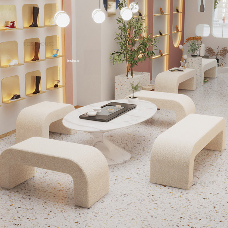Japandi Style Teddy Bench - Homio Decor
