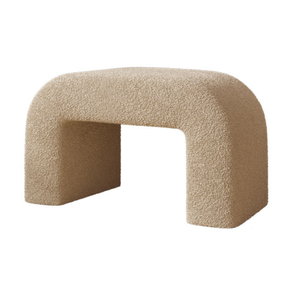 Japandi Style Teddy Bench - Homio Decor