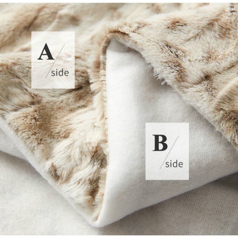 Leopard Pattern Fur Blanket - Homio Decor