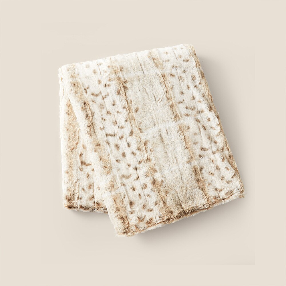 Leopard Pattern Fur Blanket - Homio Decor