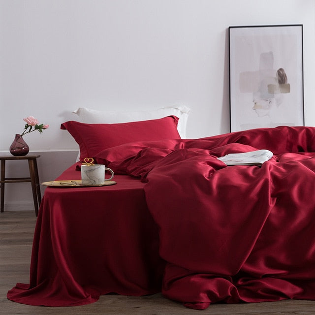 Elegant Silk Bedding Set - Homio Decor