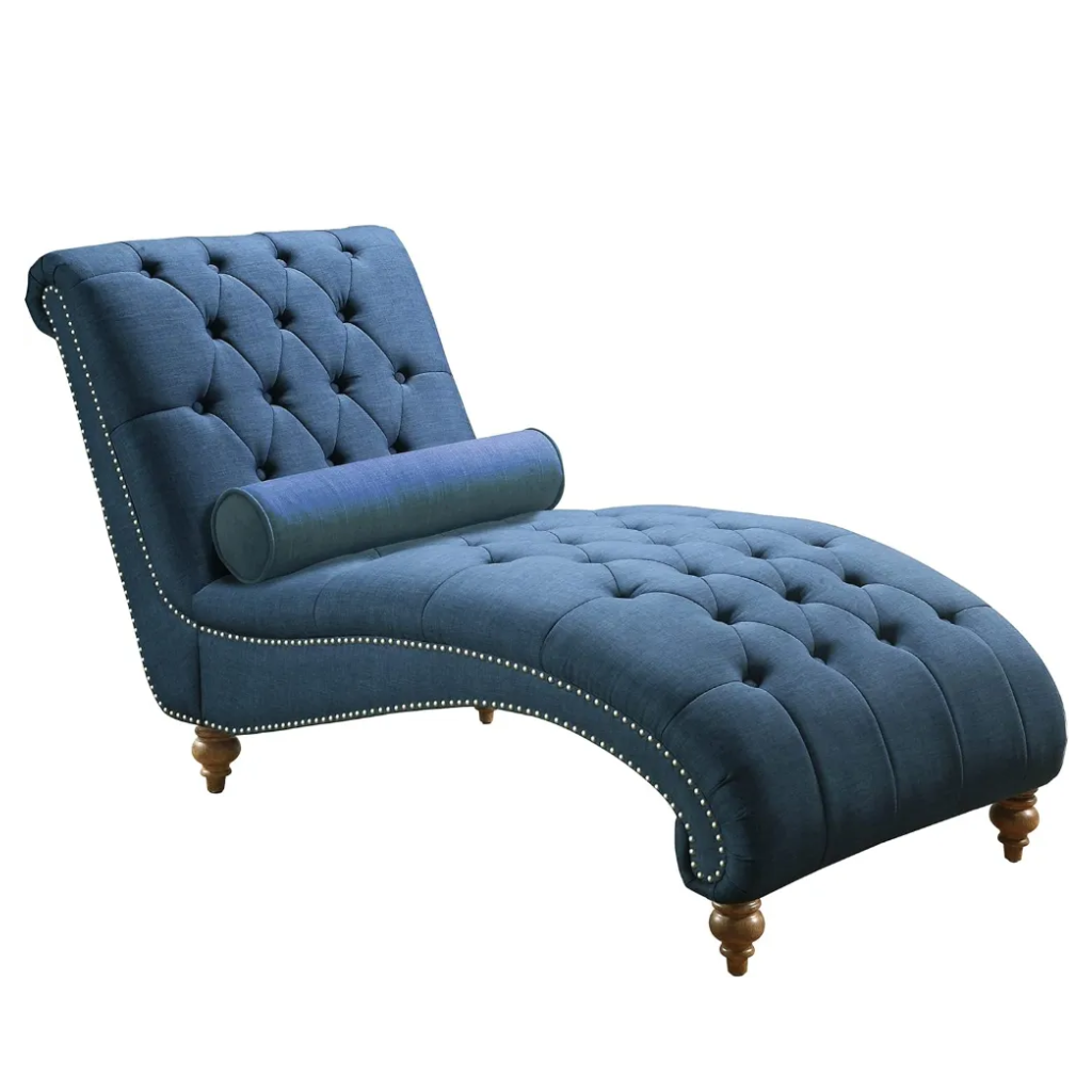 Upholstered Lounge Chair with Toss Pillow - Homio Decor