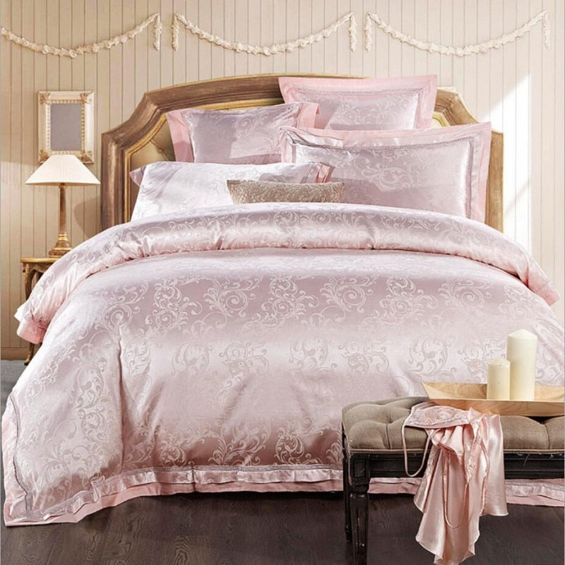 Gem Blue Luxury Satin Bedding Set - Homio Decor