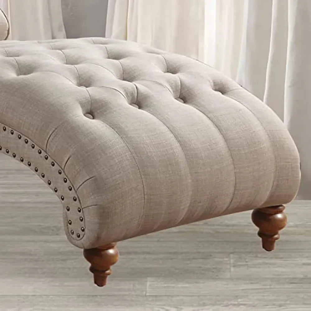 Upholstered Lounge Chair with Toss Pillow - Homio Decor