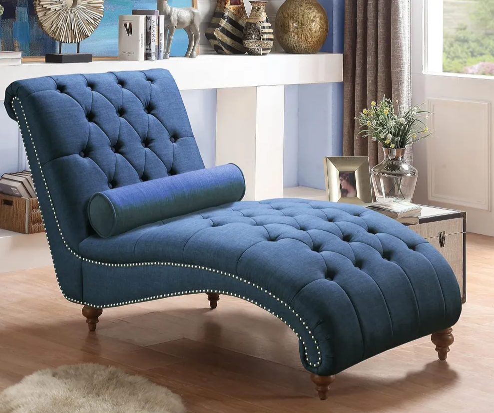 Upholstered Lounge Chair with Toss Pillow - Homio Decor