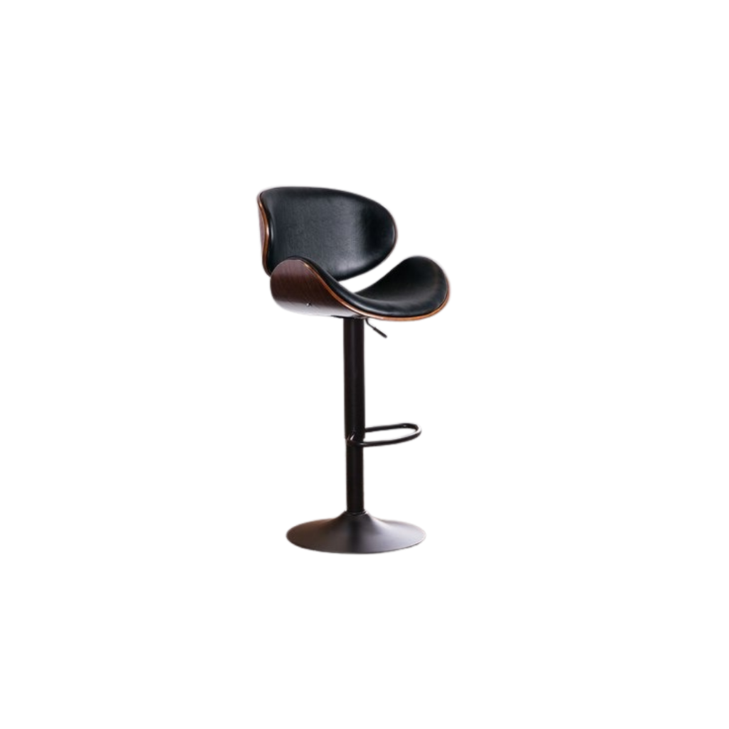 Classic Leather Bar Stool - Homio Decor