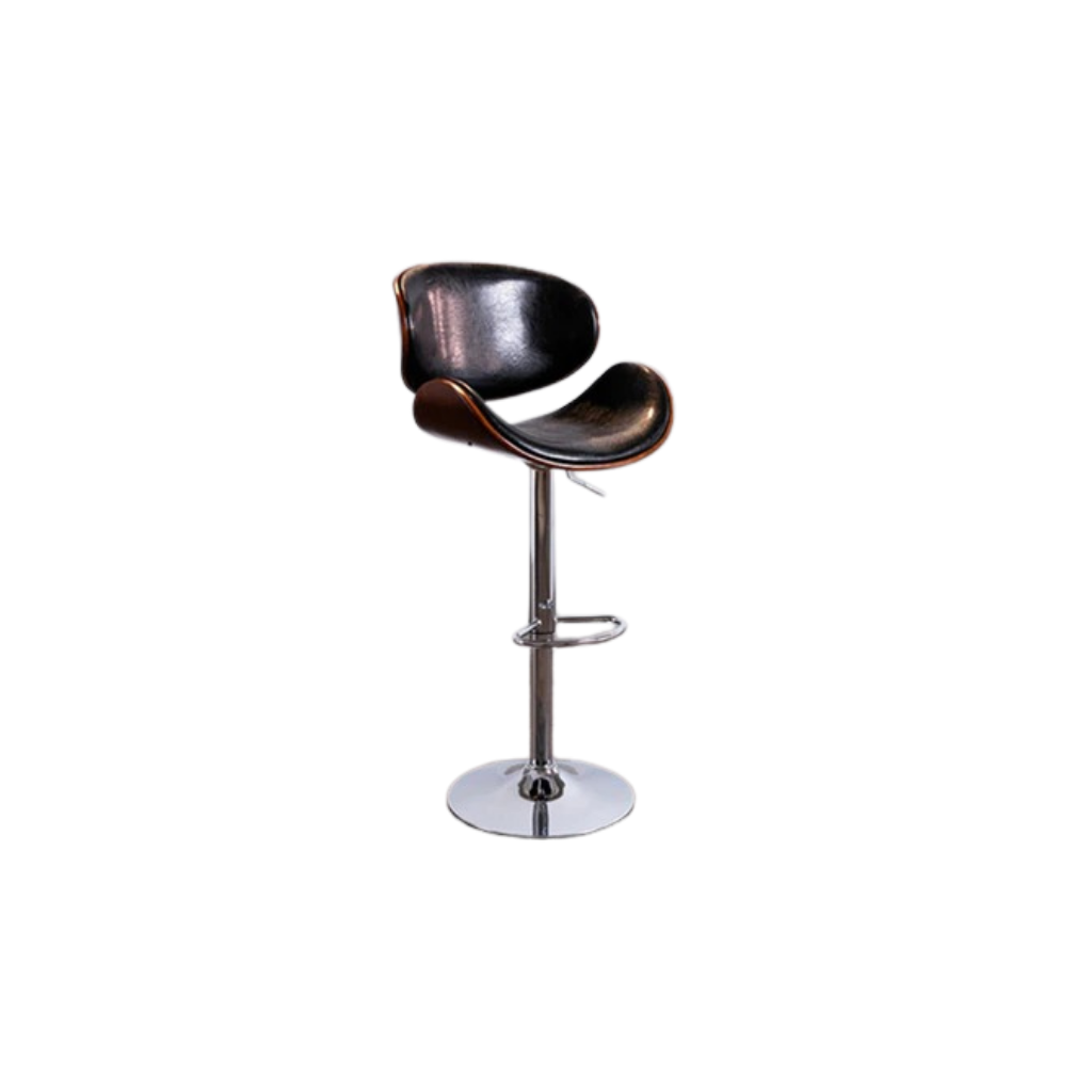 Classic Leather Bar Stool - Homio Decor