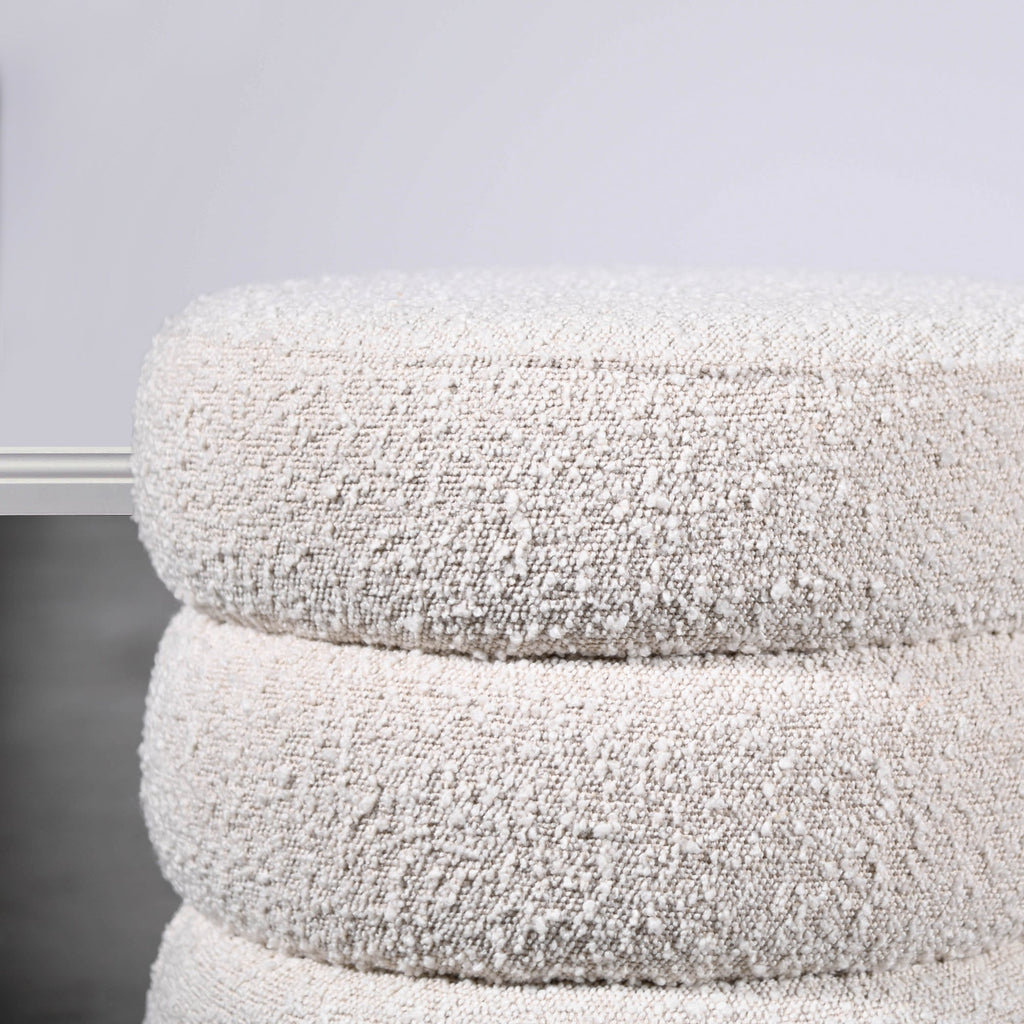 Homio Decor Boucle Curve Ottoman