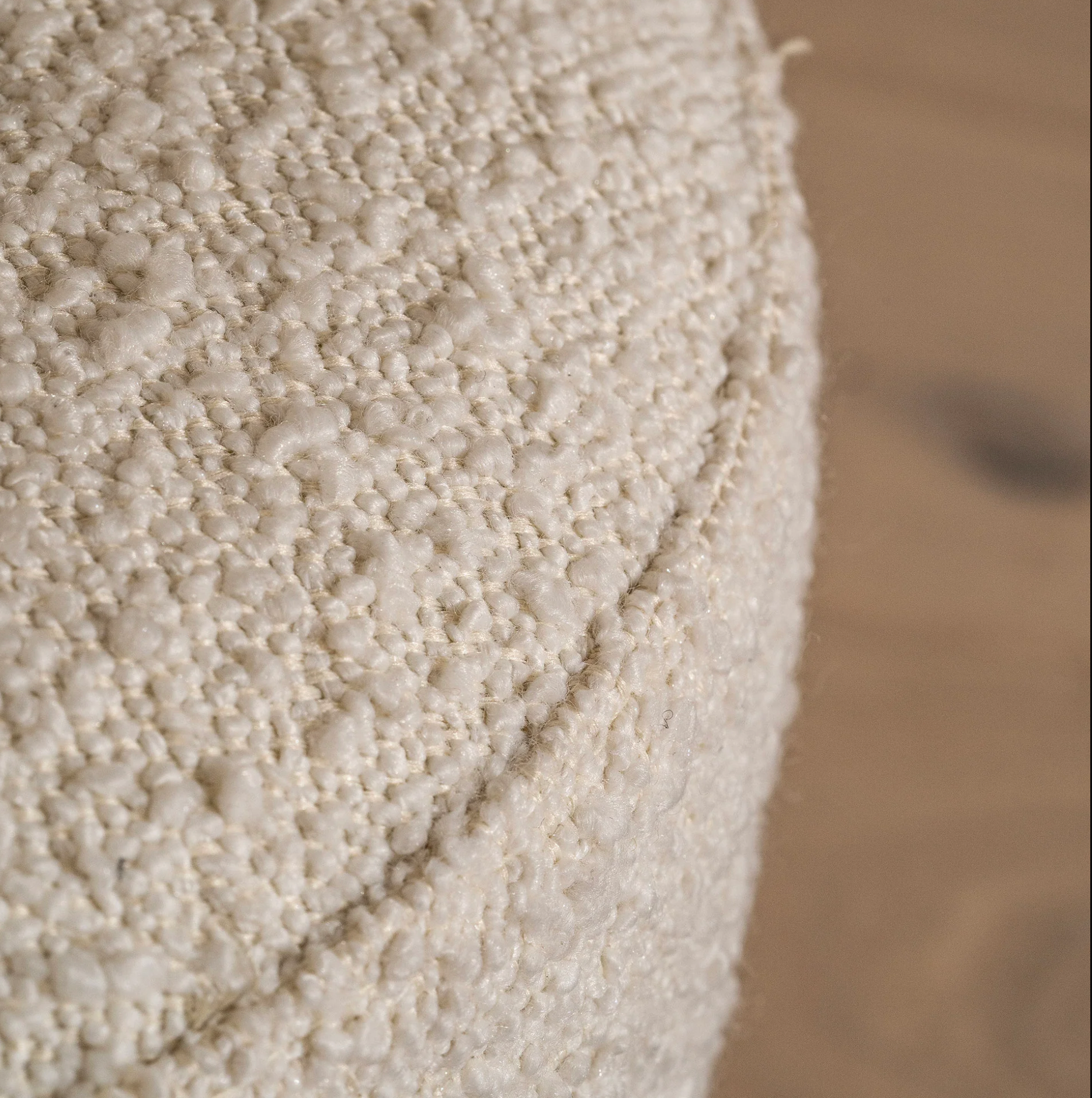 Homio Decor Burlwood & Boucle Stool