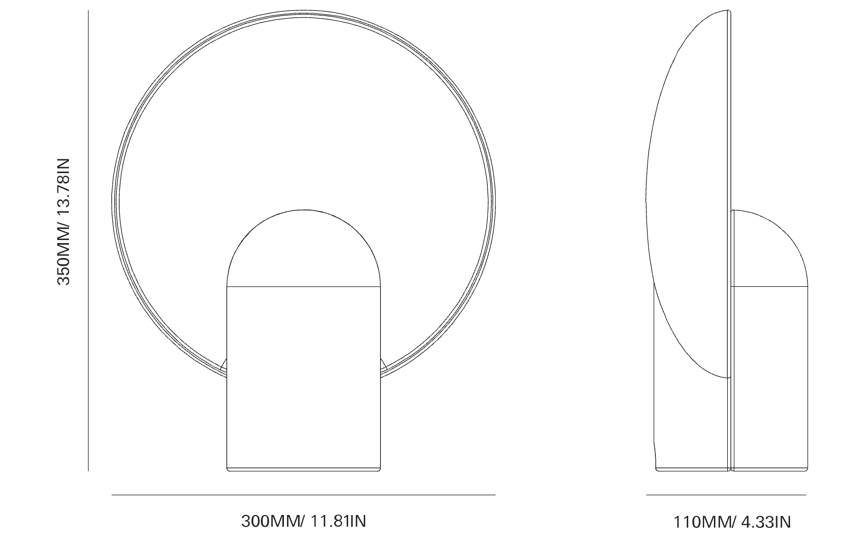 Homio Decor Calacatta Marble Orbit Lamp