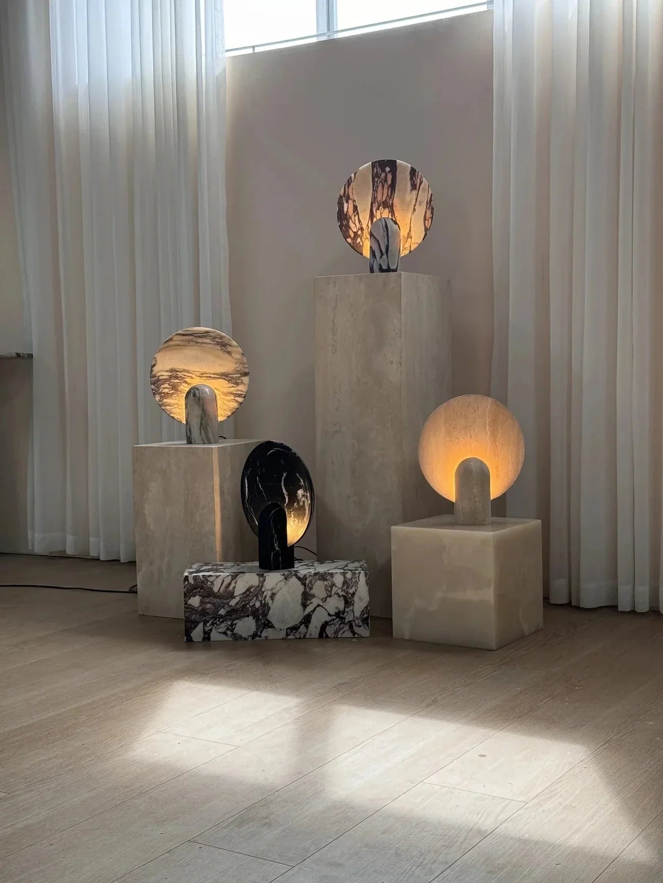 Homio Decor Calacatta Marble Orbit Lamp