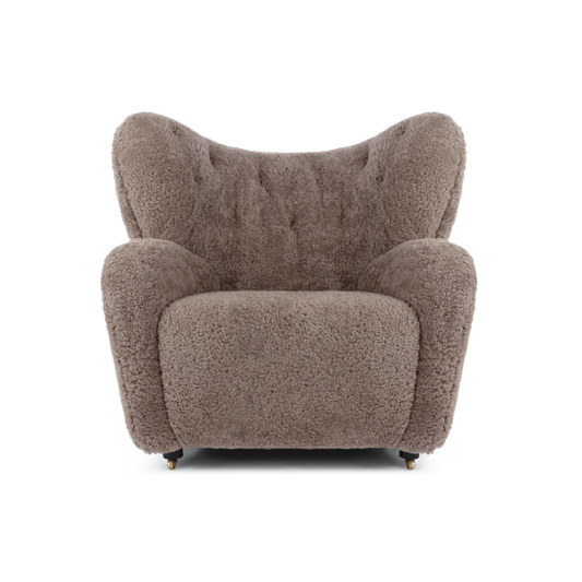 Genuine Sheepskin Armchair - Homio Decor