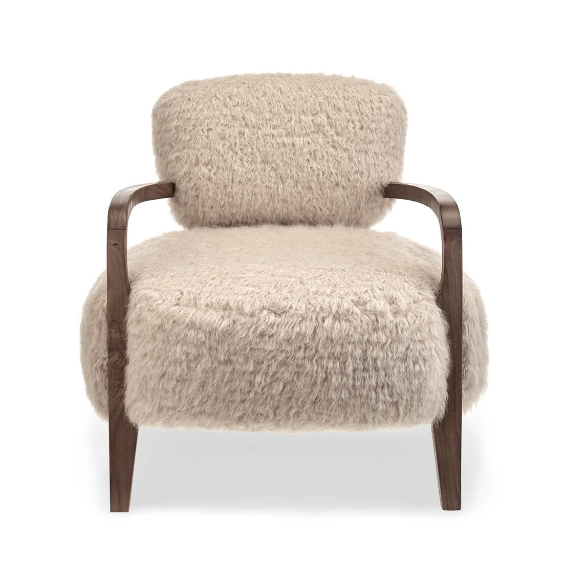 Homio Decor Chair Only Yeti Sheepskin Armchair and Ottoman