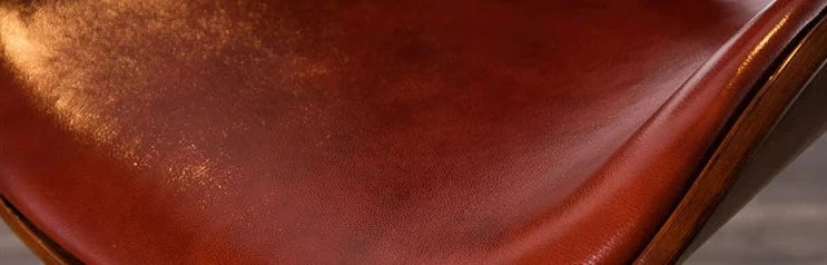 Classic Leather Bar Stool - Homio Decor