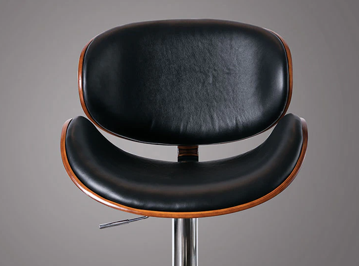 Classic Leather Bar Stool - Homio Decor