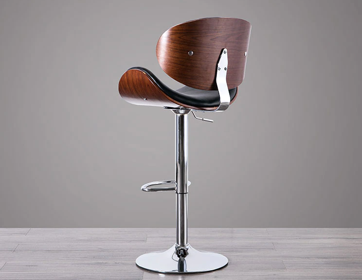 Classic Leather Bar Stool - Homio Decor