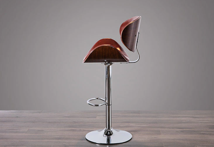 Classic Leather Bar Stool - Homio Decor