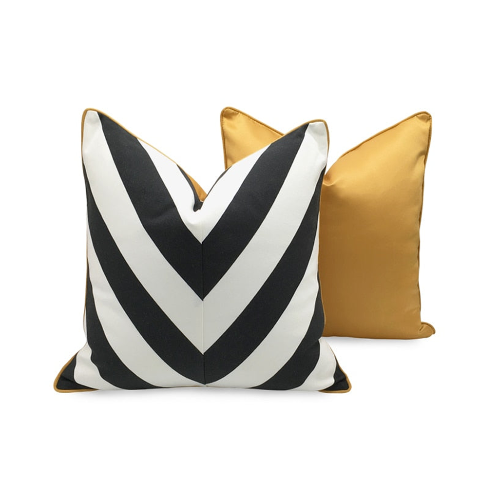 Black Wave Pillowcase - Homio Decor