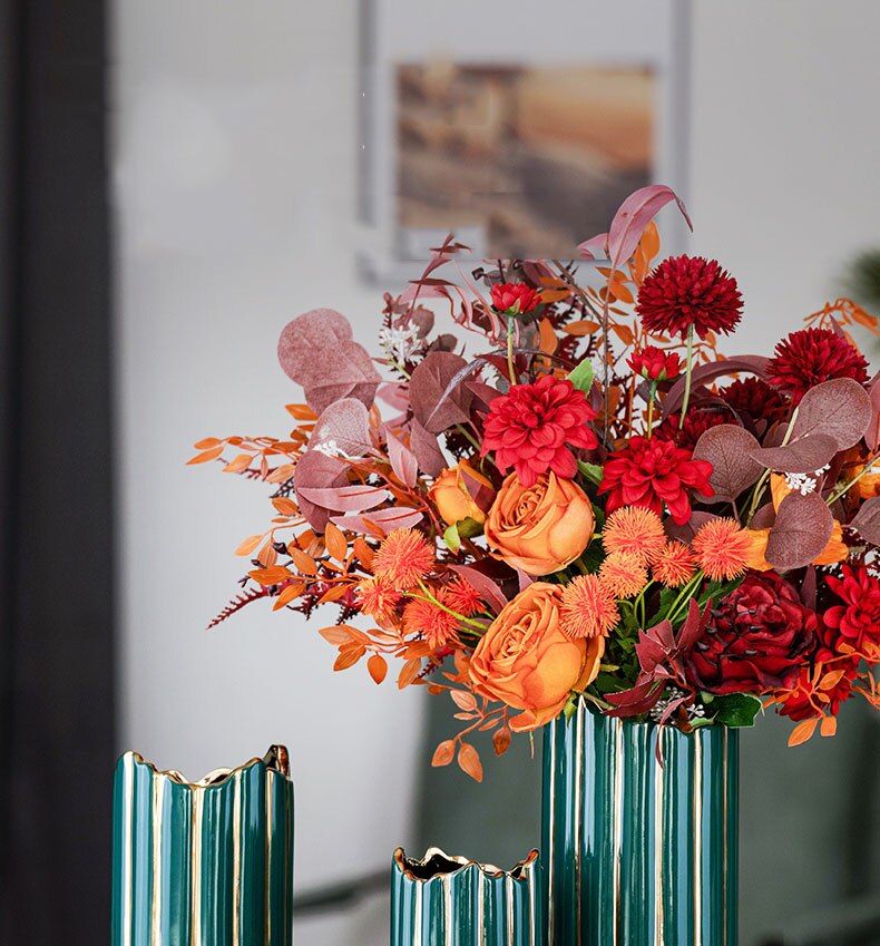 Luxury Gilded Ceramic Vase - Homio Decor