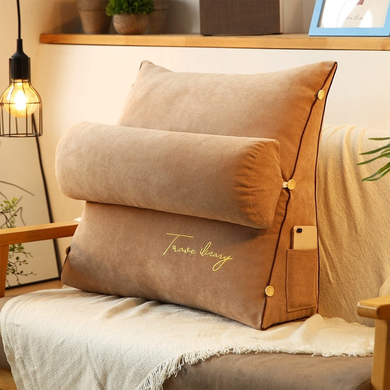 Reading Cushion with Pocket - Homio Decor