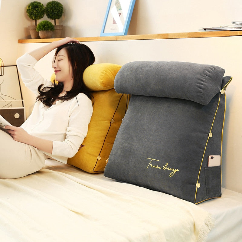 Reading Cushion with Pocket - Homio Decor
