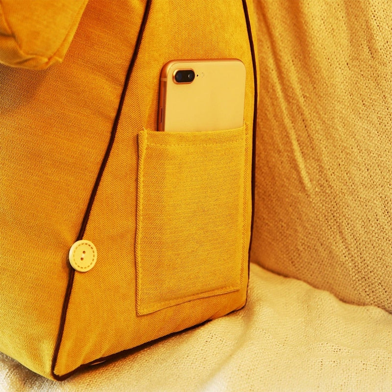 Reading Cushion with Pocket - Homio Decor
