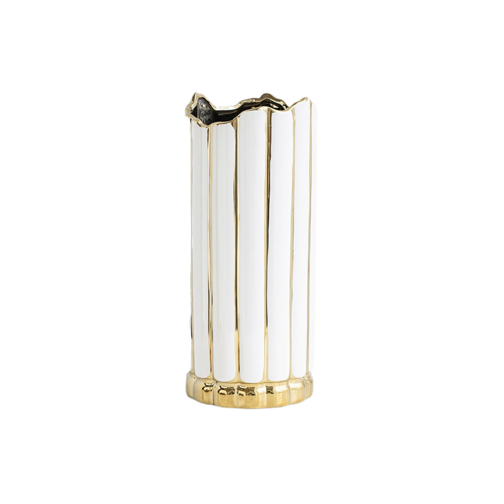 Luxury Gilded Ceramic Vase - Homio Decor