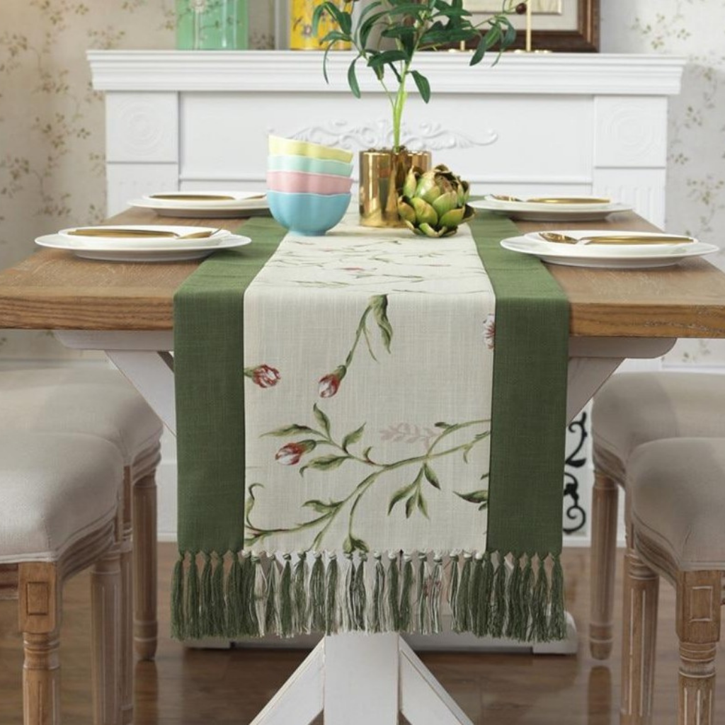 Elegant Spring Table Runner - Homio Decor