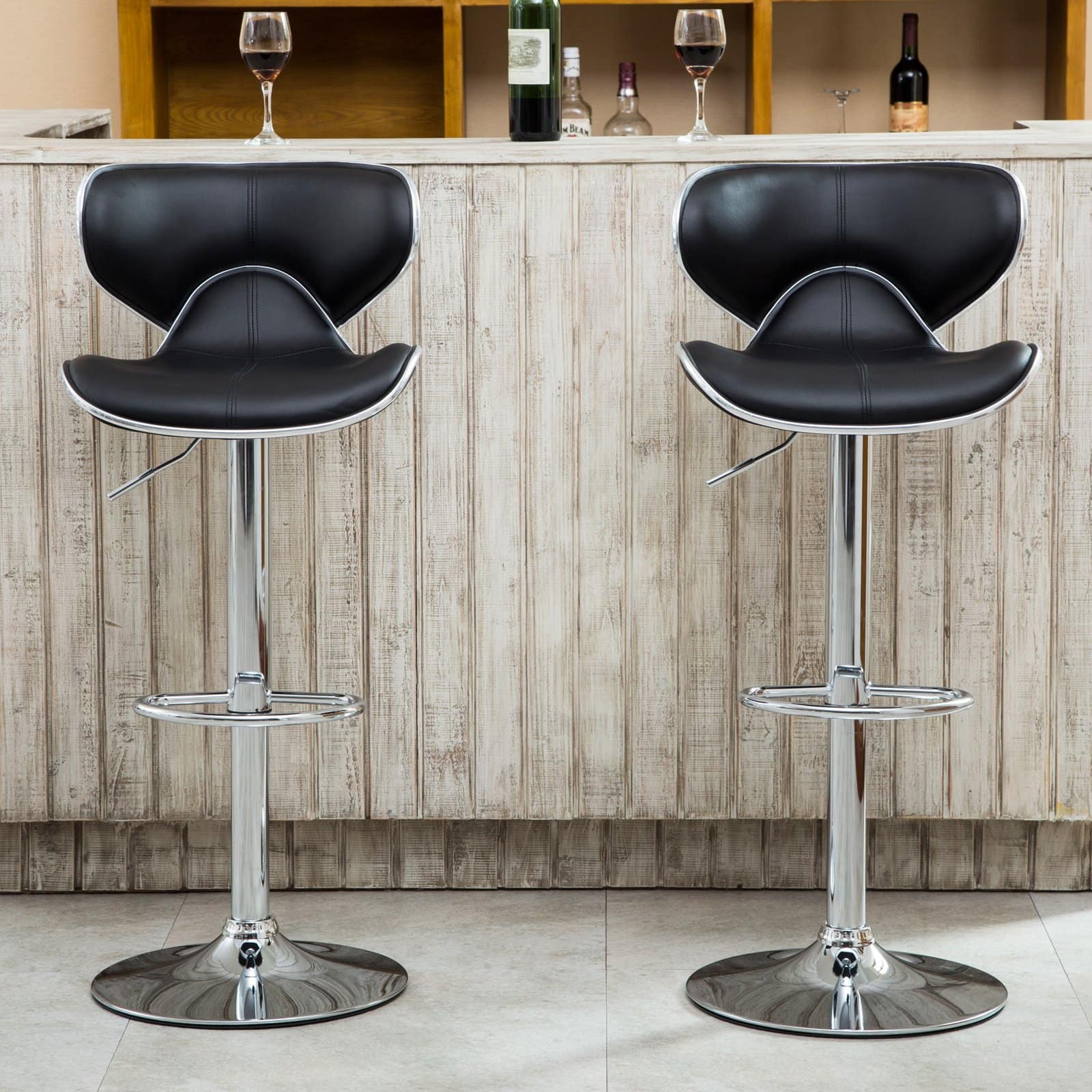 Adjustable Masaccio Bar Stool (Set of 2) - Homio Decor