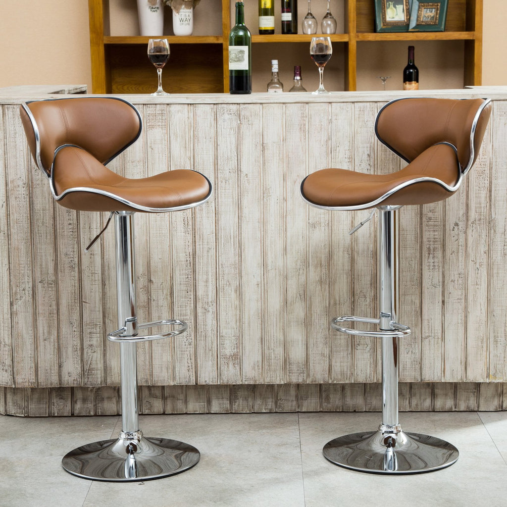 Adjustable Masaccio Bar Stool (Set of 2) - Homio Decor