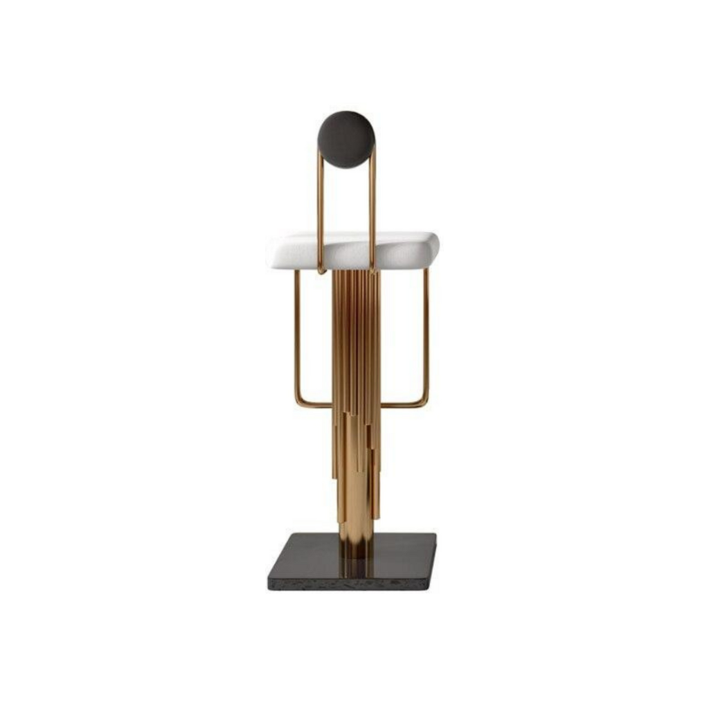 Minimalist Luxury Golden Bar Chair - Homio Decor