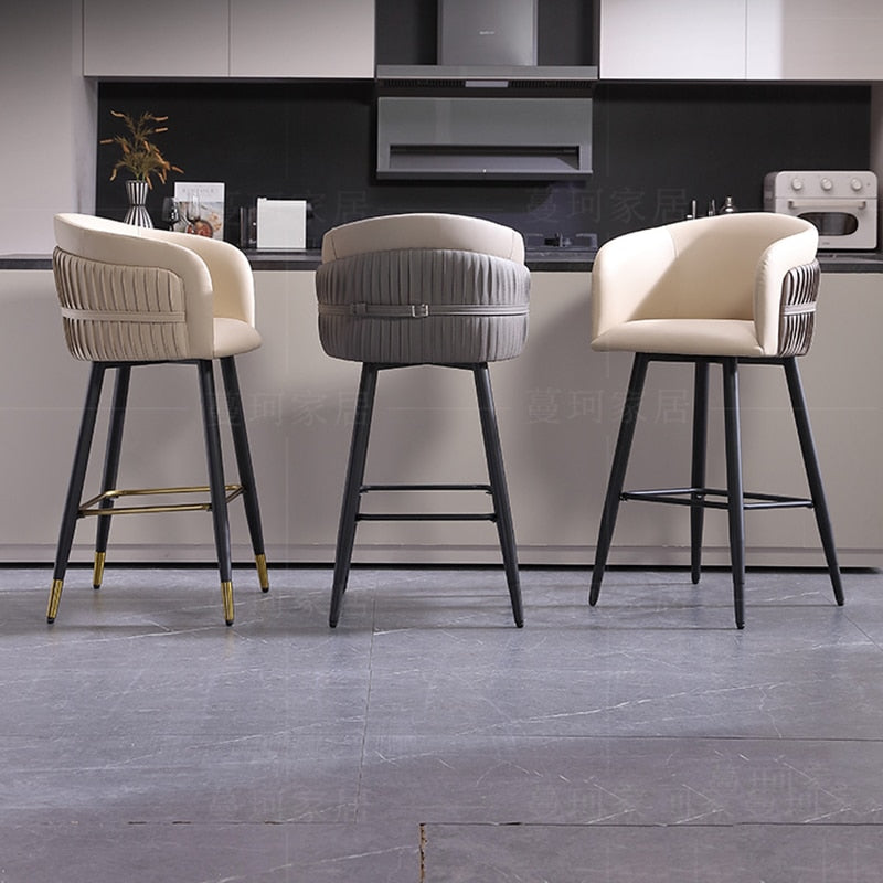 High-End Turkish Design Counter Stool - Homio Decor