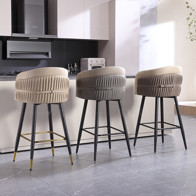 High-End Turkish Design Counter Stool - Homio Decor