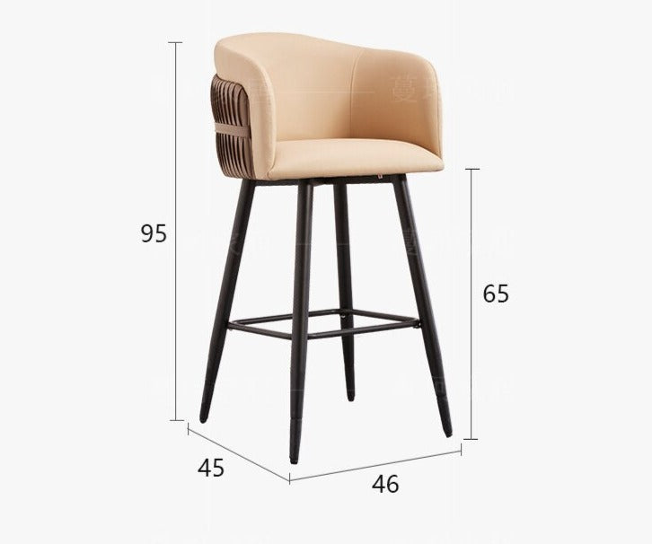 High-End Turkish Design Counter Stool - Homio Decor