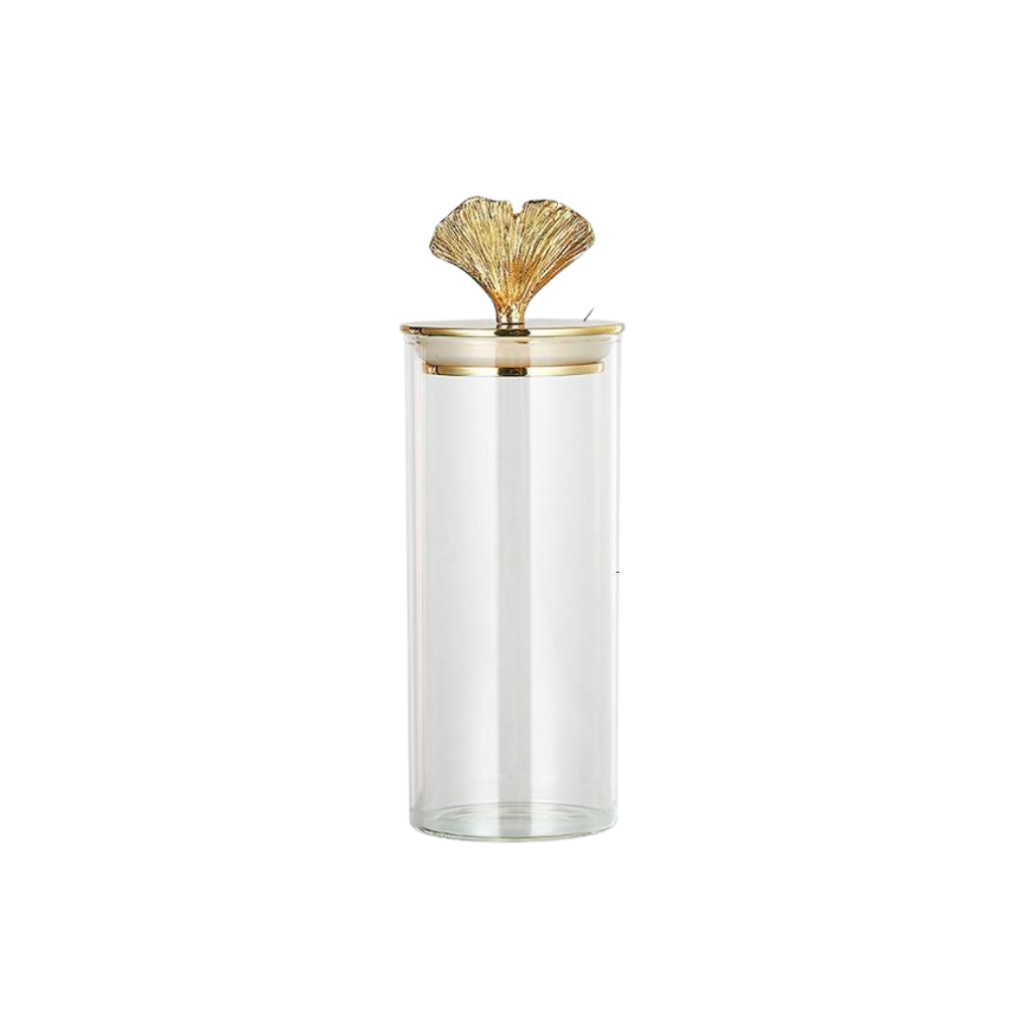 Gold Leaf Candy Jar - Homio Decor