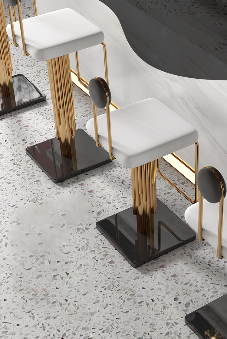Minimalist Luxury Golden Bar Chair - Homio Decor