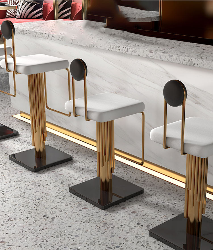 Minimalist Luxury Golden Bar Chair - Homio Decor