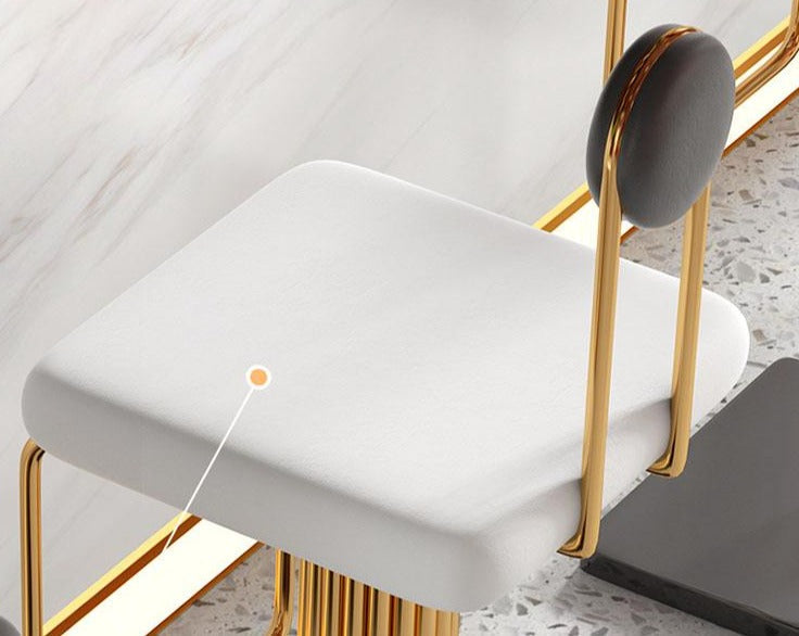 Minimalist Luxury Golden Bar Chair - Homio Decor