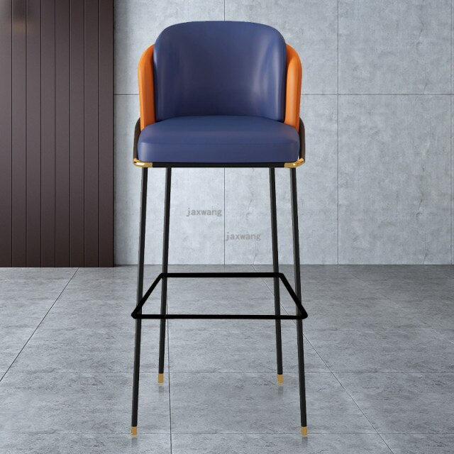 Alchemy Leather Bar Stool - Homio Decor