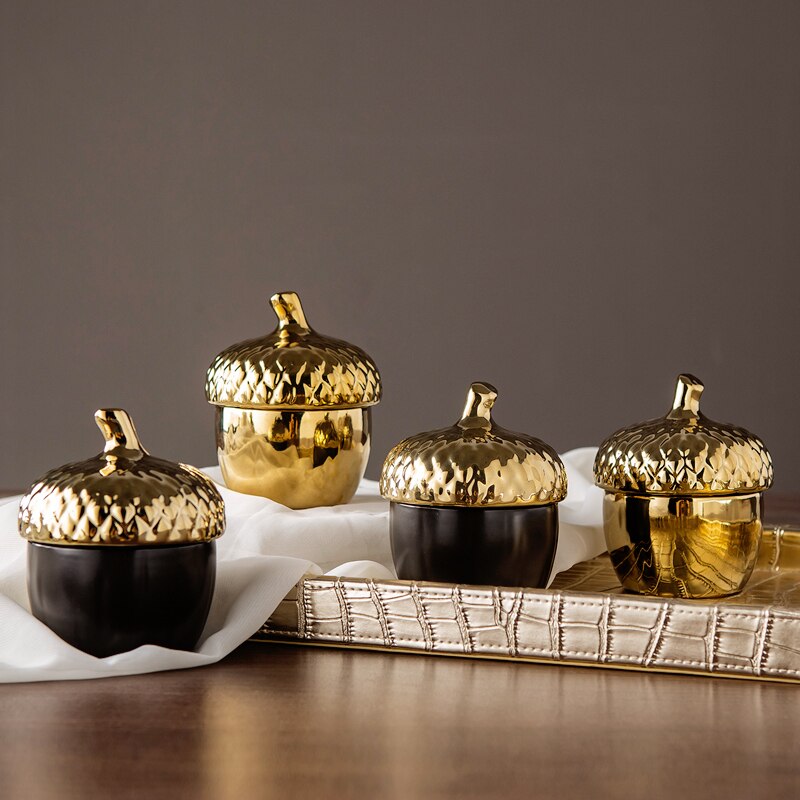 Pine Cone Ceramic Jar - Homio Decor