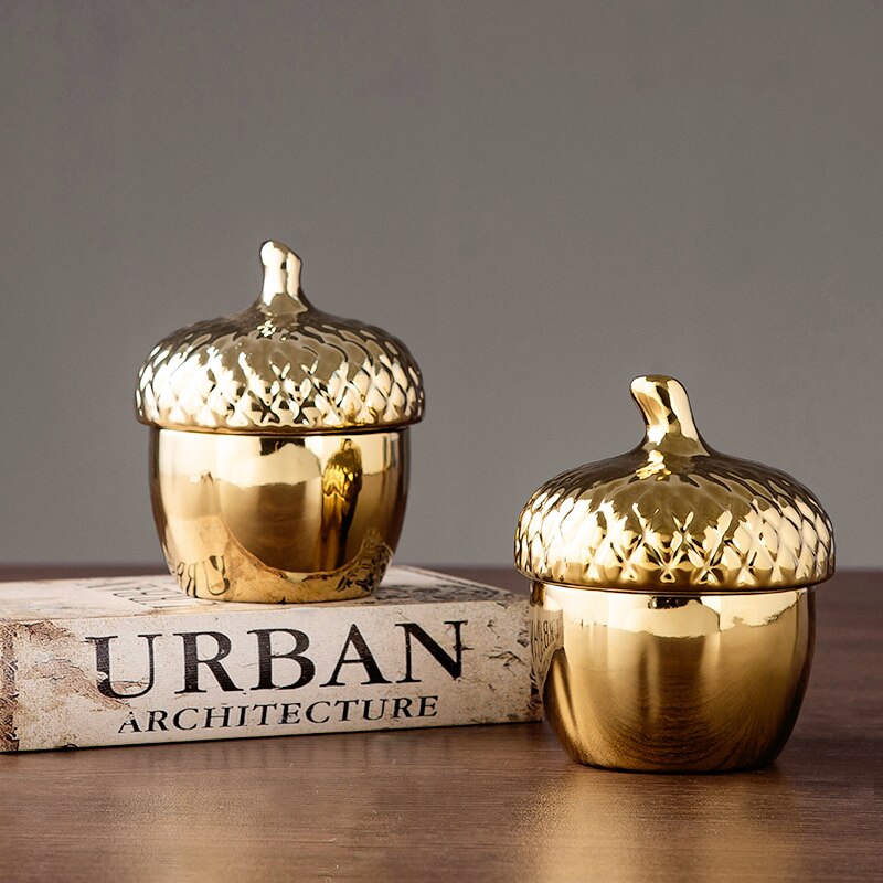 Pine Cone Ceramic Jar - Homio Decor
