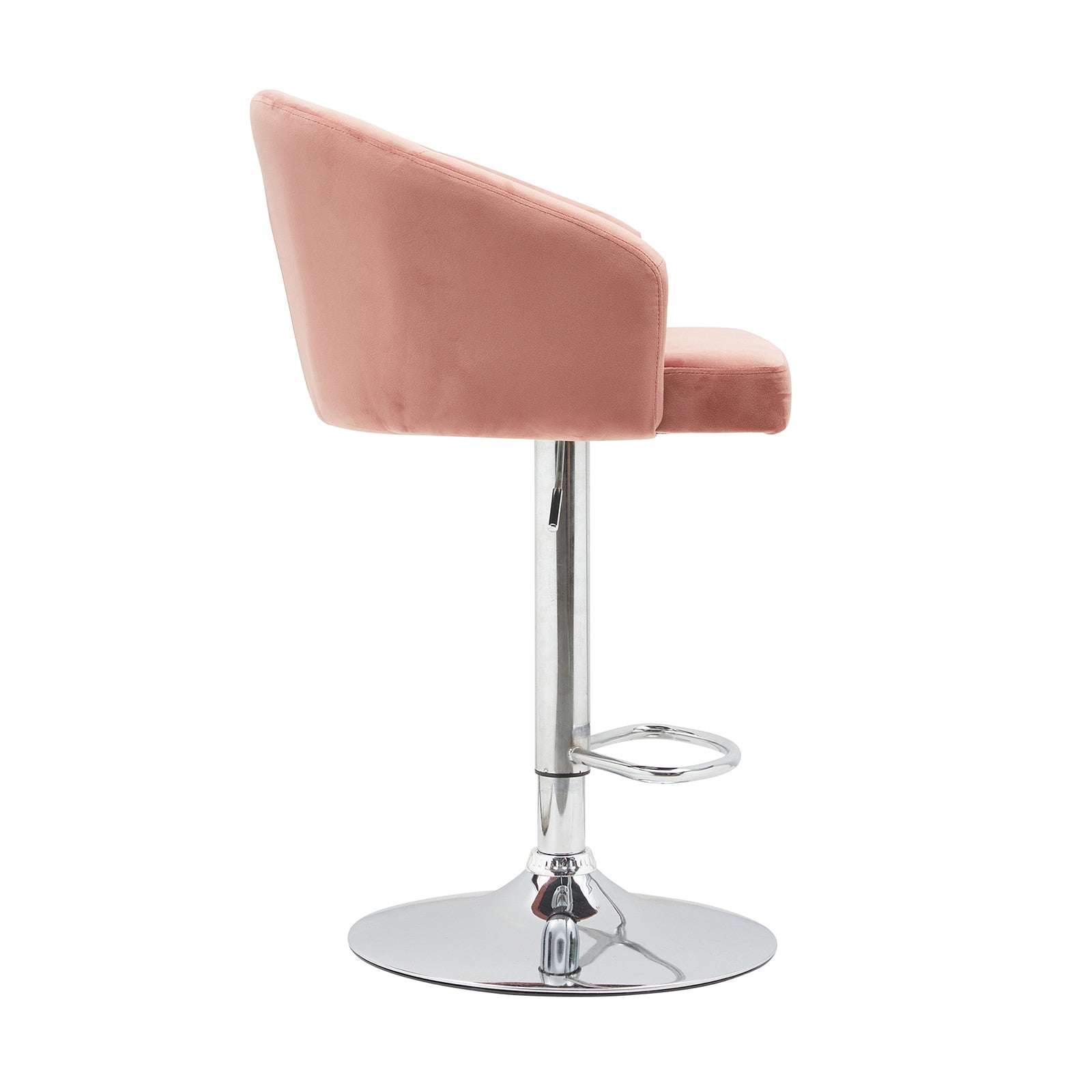 Velvet Button Tufted Bar Stool - Homio Decor