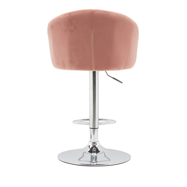 Velvet Button Tufted Bar Stool - Homio Decor