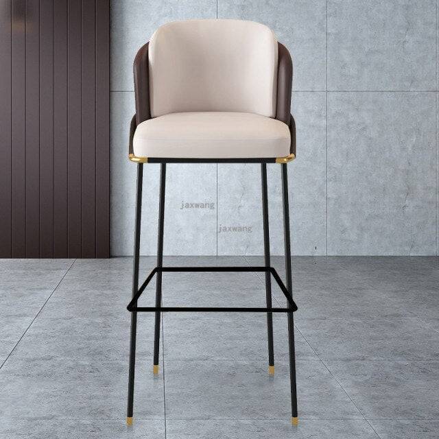 Alchemy Leather Bar Stool - Homio Decor