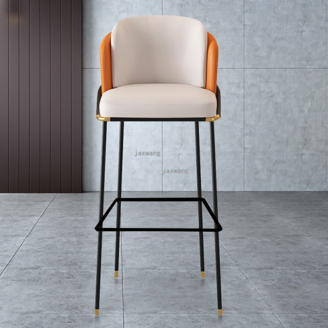 Alchemy Leather Bar Stool - Homio Decor